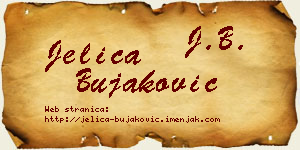 Jelica Bujaković vizit kartica